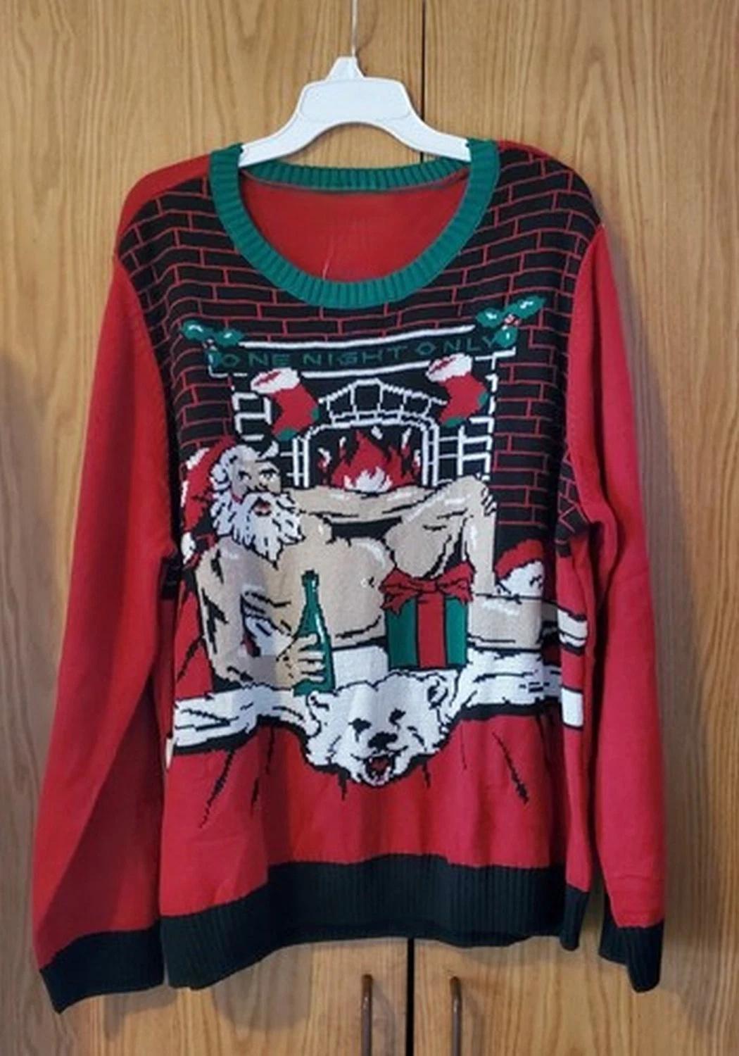Naughty Santa Ugly Christmas Sweater