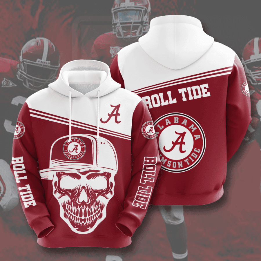 Alabama Crimson Tide 3D All Over Print Hoodie & Zip Hoodie