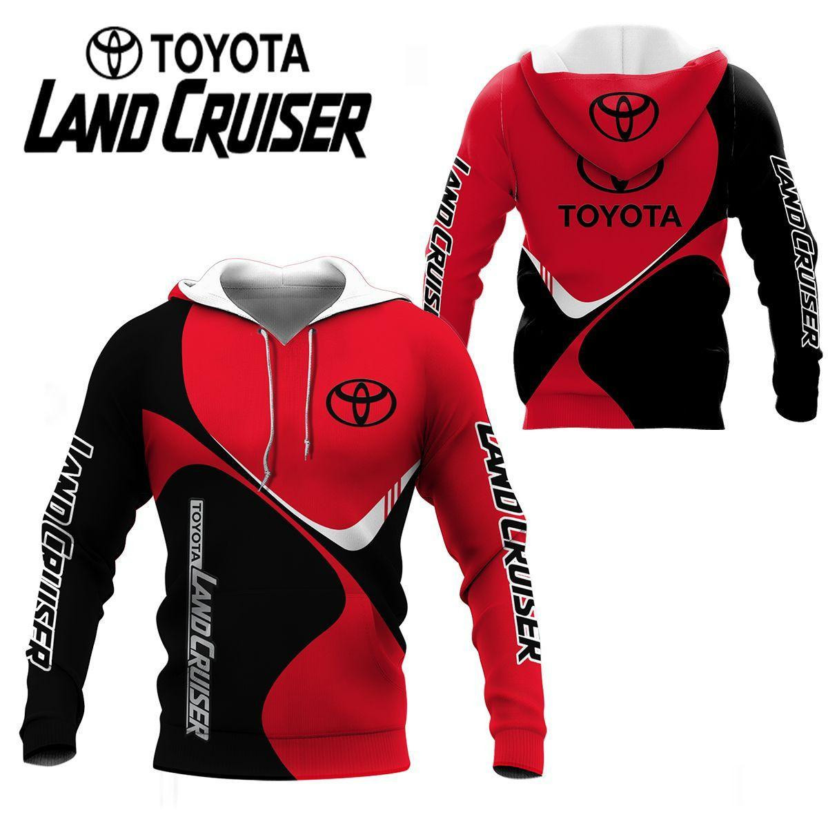 Toyota Land Cruiser Shirt 429, 3d Hoodie Zip Hoodie