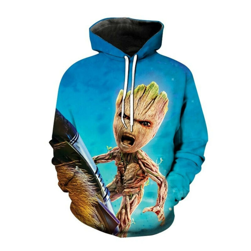Star Wars Baby Groot 3d Hoodie Zip Hoodie