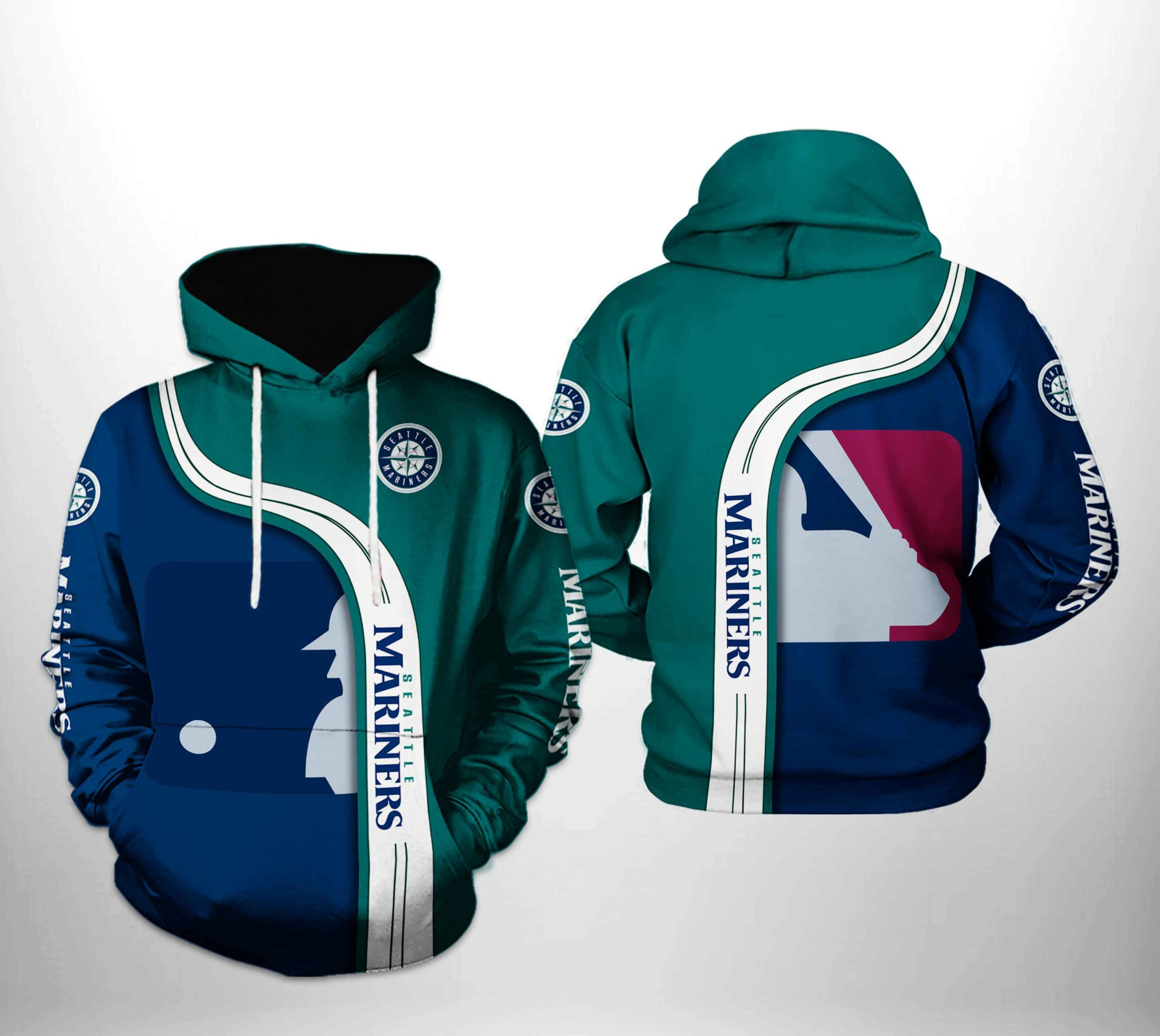 Seattle Mariners MLB Team 3D All Over Print Hoodie & Zip Hoodie
