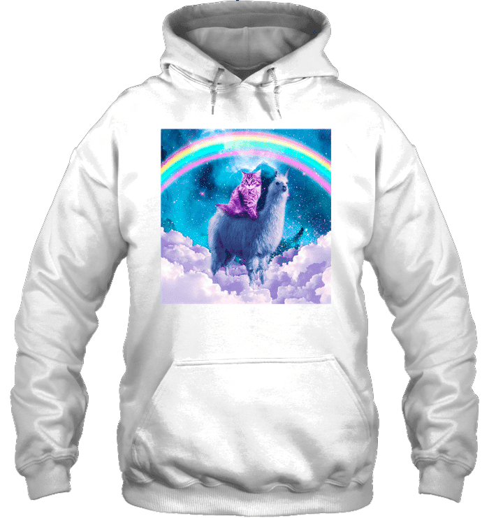 Llama And Cat 3D All Over Print Hoodie & Zip Hoodie
