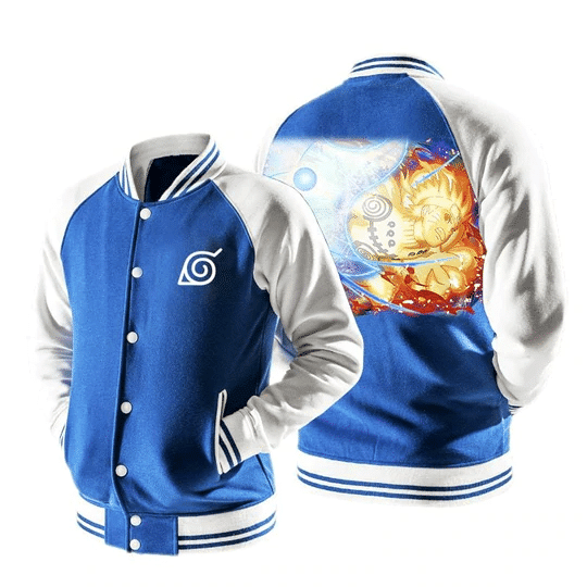Naruto Nine Tails Chakra Mode Rasenshuriken 2 Baseball Jacket 263
