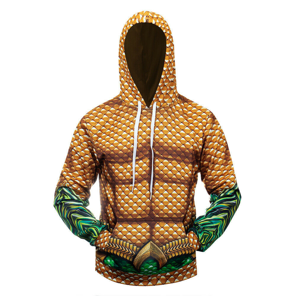 Costume Aquaman Battle Suit 3D All Over Print Hoodie & Zip Hoodie