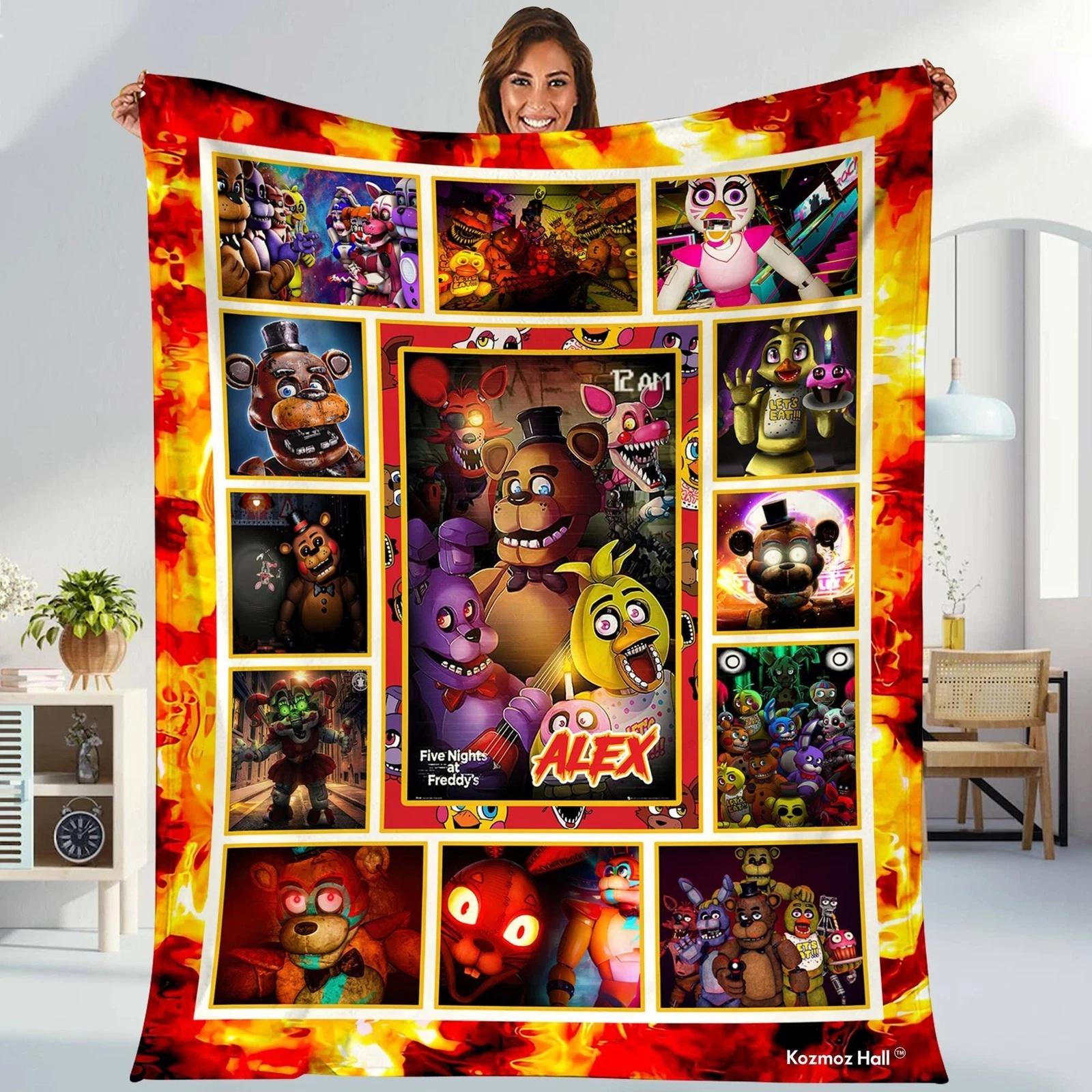 Five Nights At Freddy’s Blanket Personalized Five Nights At Freddy’s Fleece Sherpa Blanket