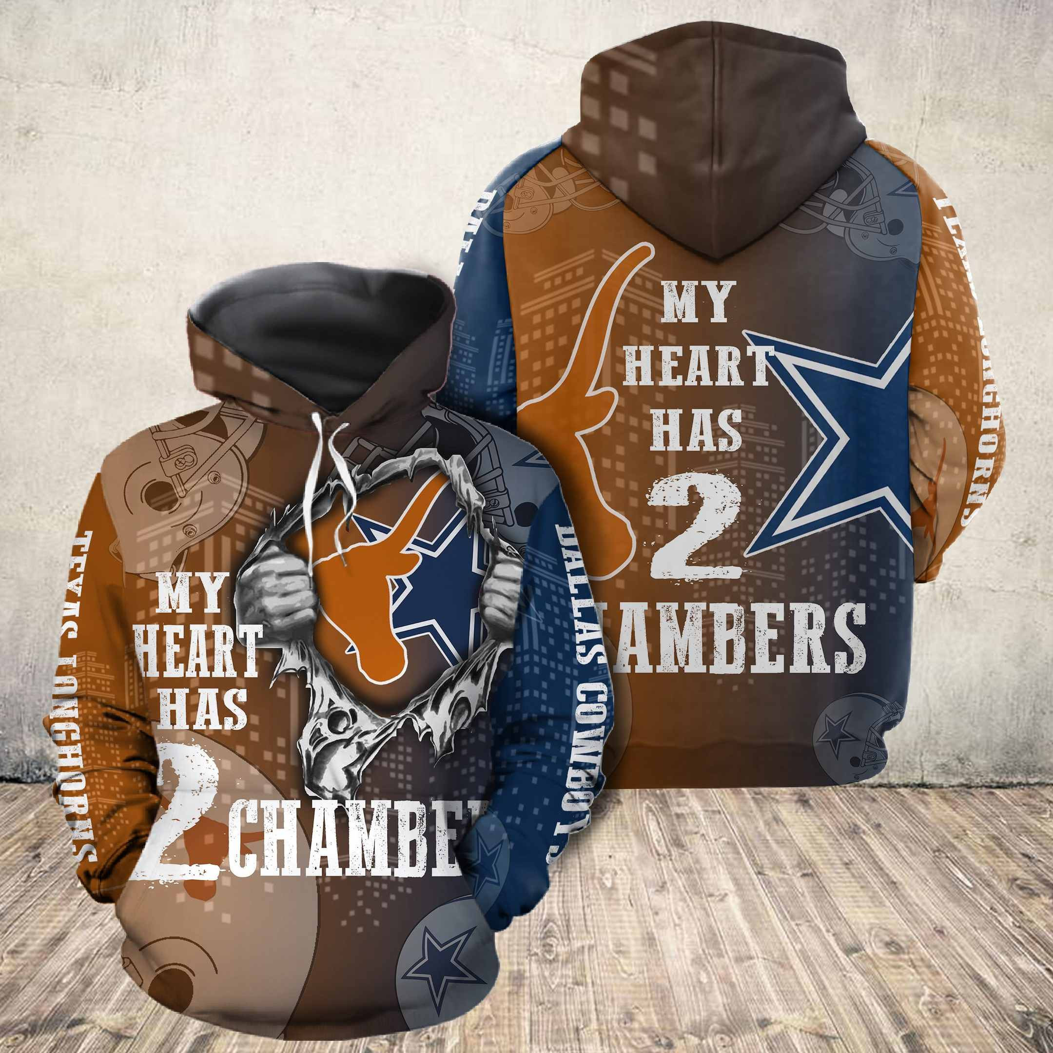 Cowboys 3D All Over Print Hoodie & Zip Hoodie