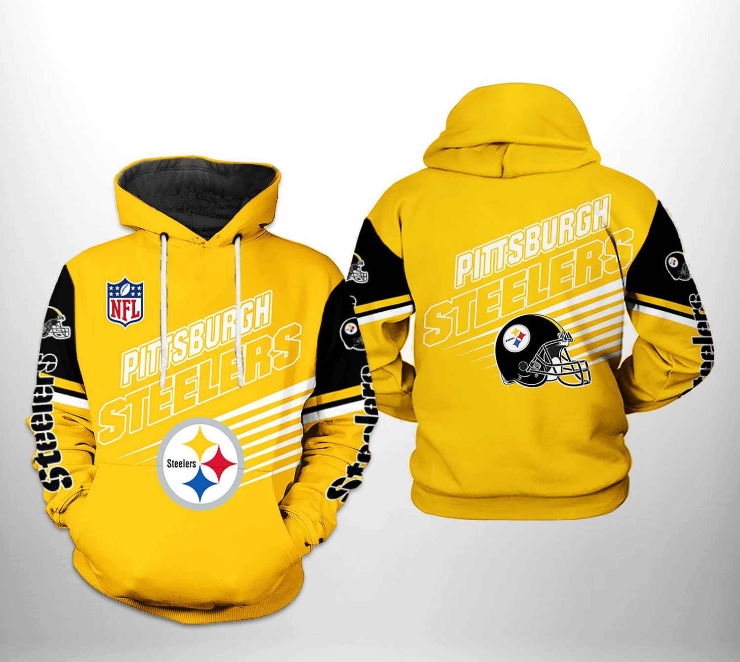 Pittsburgh Steelers Team 3D All Over Print Hoodie & Zip Hoodie