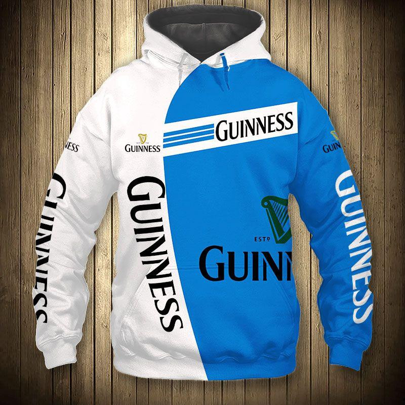 Guinness King Beer 5k423 Cartoon 3d Hoodie Zip Hoodie