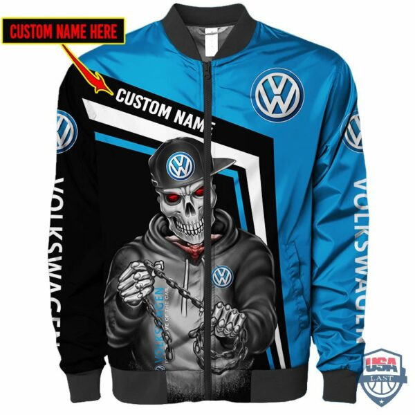 Volkswagen Ghost Rider Custom Name Bomber Jacket 32