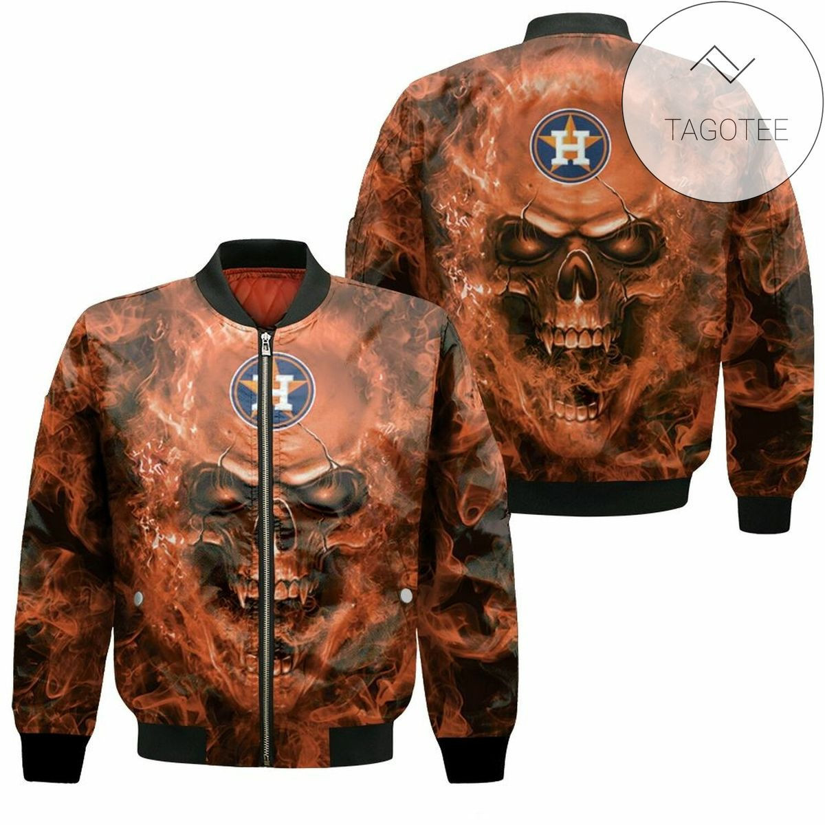 Houston Astros Skull Bomber Jacket