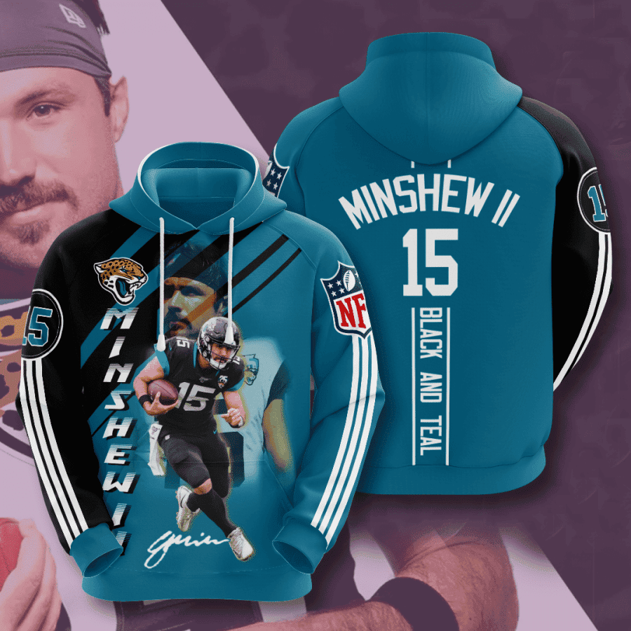 Jacksonville Jaguars Gardner Minshew II 3D All Over Print Hoodie & Zip Hoodie