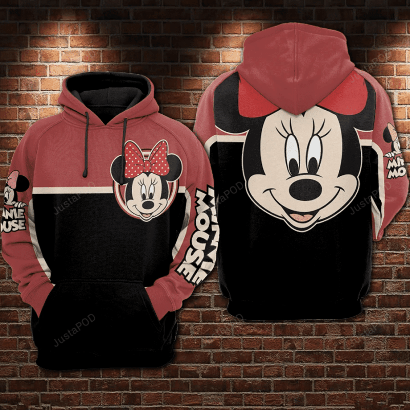 Cartoon Character Minnie Vintage Hoodie 3d All Over Print Hoodie