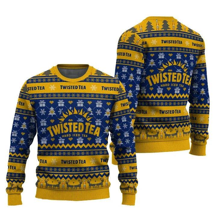 Twisted Tea Snowing Ugly Christmas Sweater