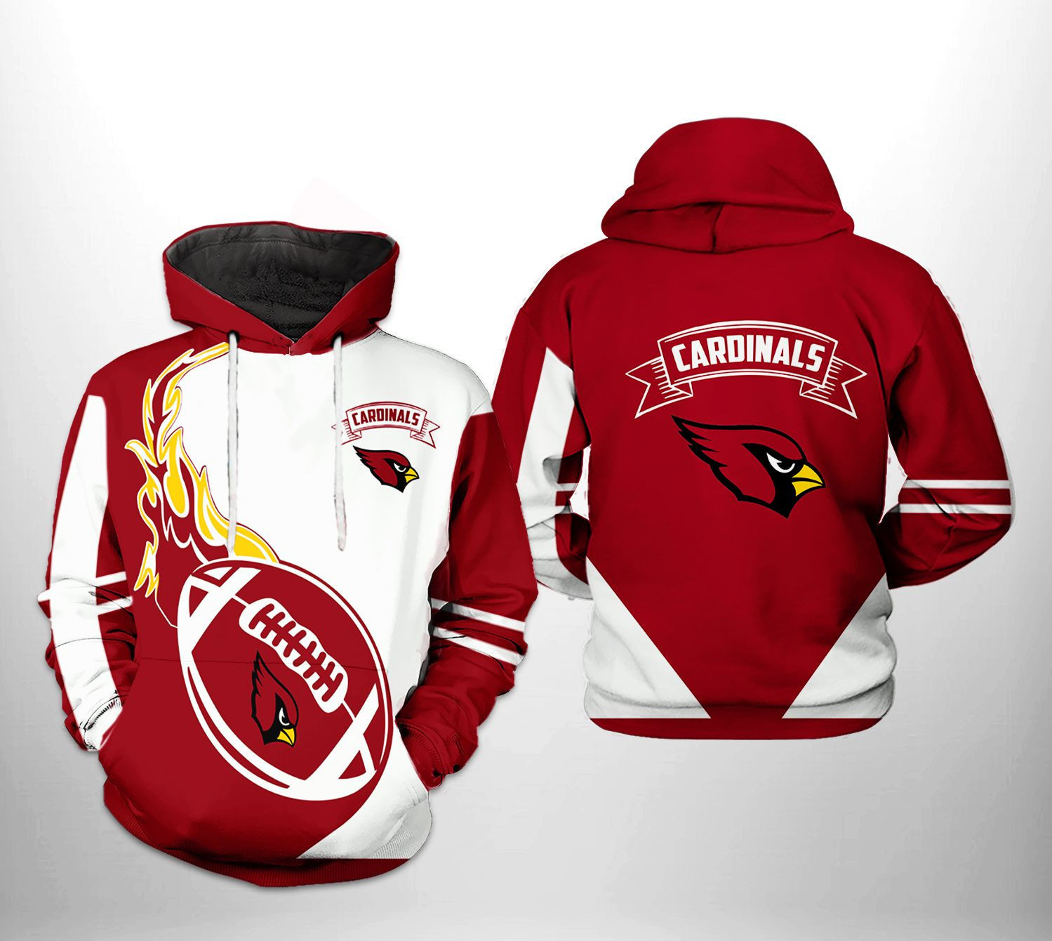 Arizona Cardinals Classic 3D All Over Print Hoodie & Zip Hoodie