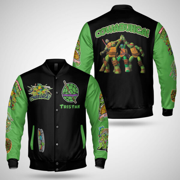 Ninja Turtles Custom Name Baseball Jacket 305
