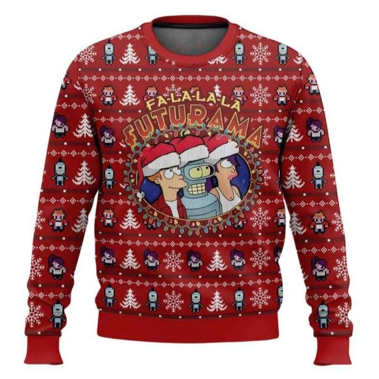 Fa-la-la-la Futurama Ugly Christmas Sweater