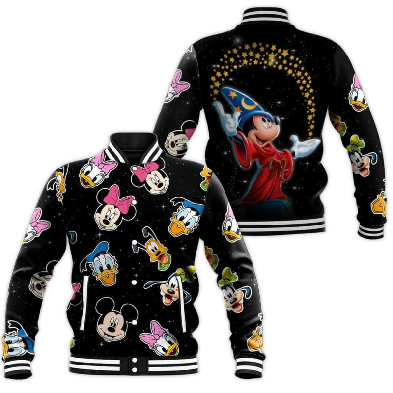 Mickey Minnie Donald Goofy Baseball Jacket