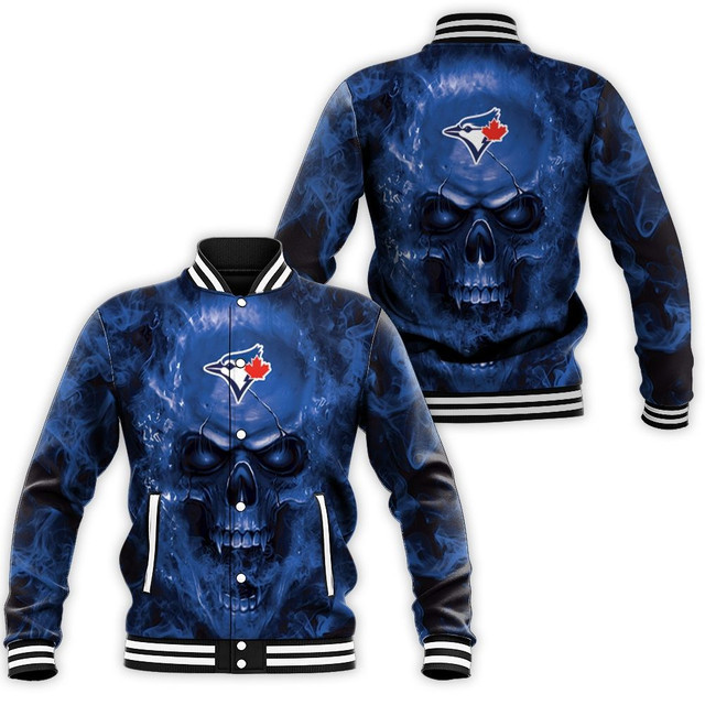 Toronto Blue Jays Fans Skull Baseball Jacket