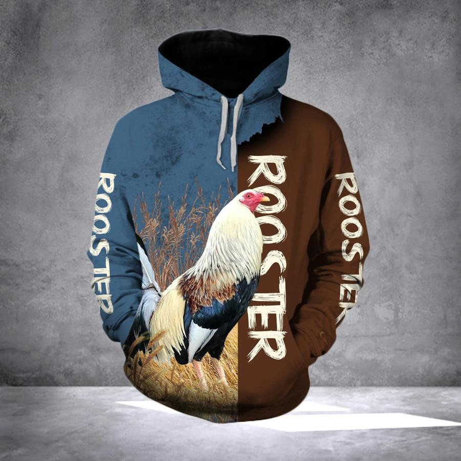 Rooster 3D All Over Print Hoodie & Zip Hoodie