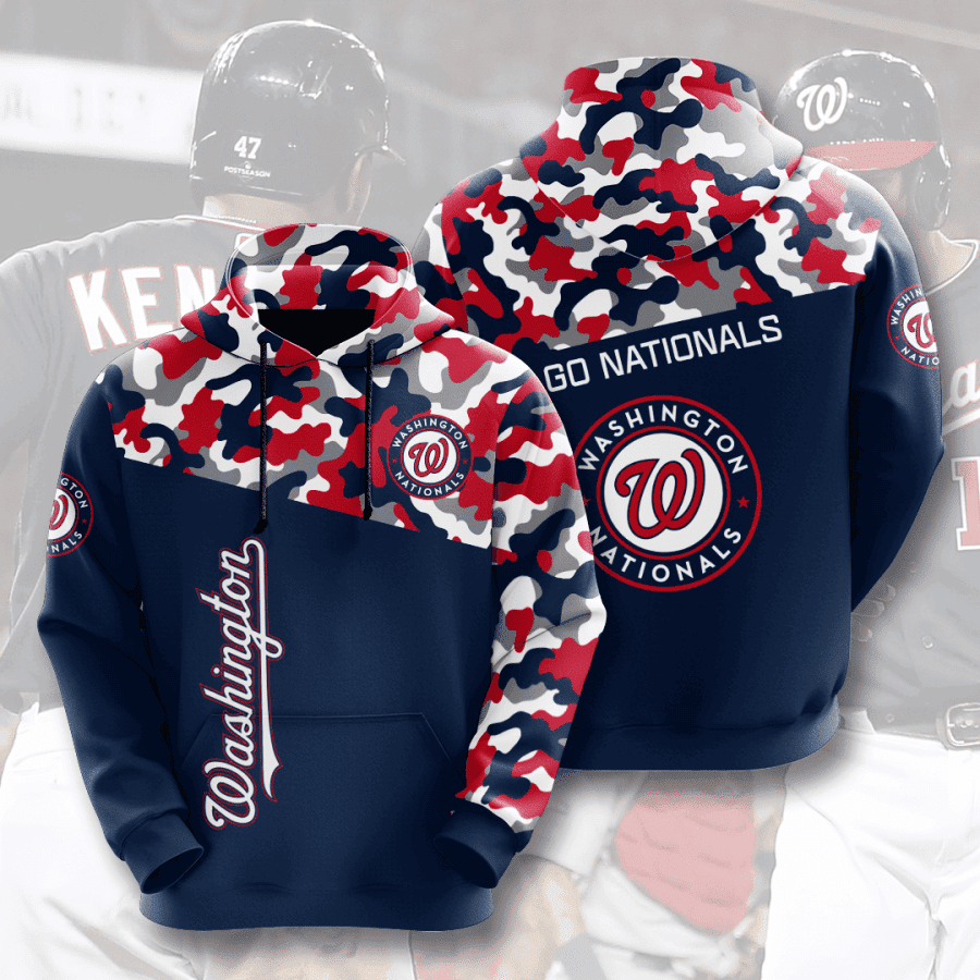 Washington Nationals 3D All Over Print Hoodie & Zip Hoodie