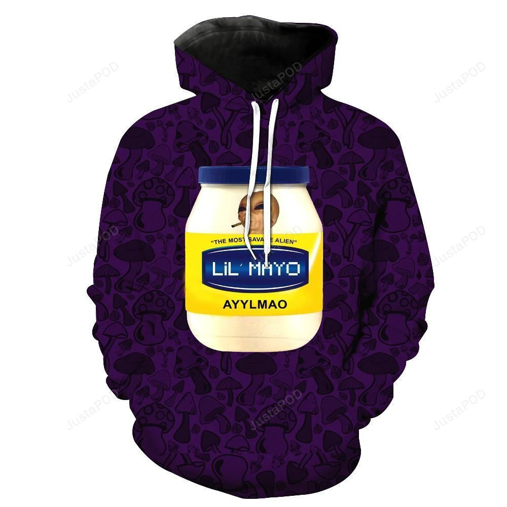 RIPNDIP Lil Mayo The Most Savage Alien 3D All Over Print Hoodie & Zip Hoodie