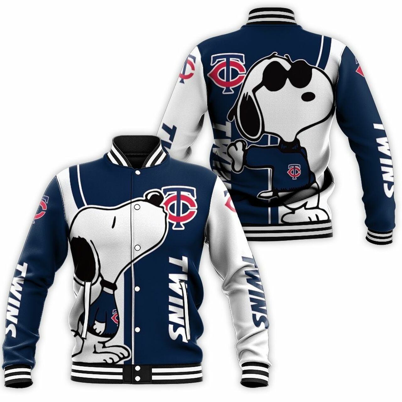 Minnesota Twins Snoopy Lover Baseball Jacket