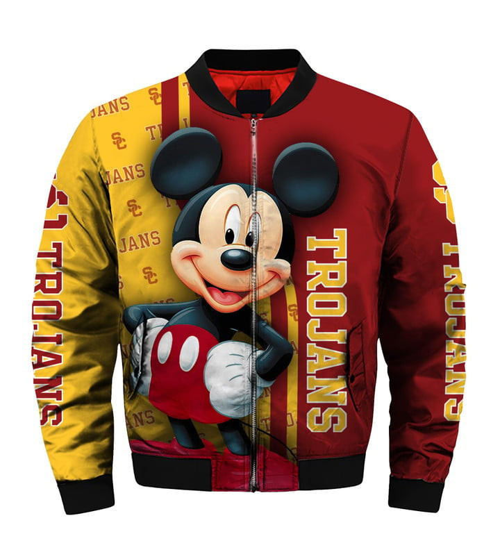 USC Trojans Mickey Mouse Bomber Jacket