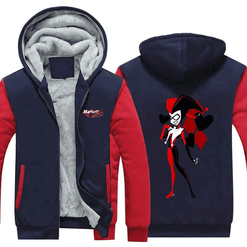 Harley Quinn Sexy Queen Vibrant Design 1k224   Cartoon Graphic Outfits Aop Fleece Jacket