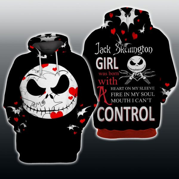 I am A Jack Skellington Girl 3D All Over Print Hoodie & Zip Hoodie