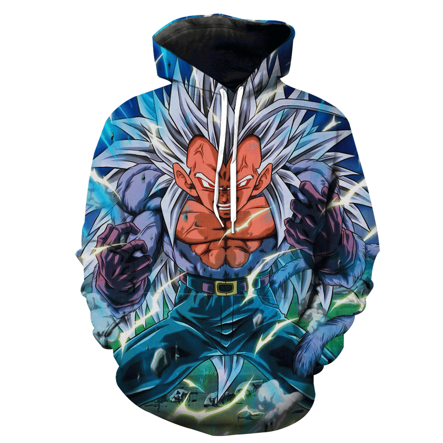 Super Saiyan 5 Vegeta 3D All Over Print Hoodie & Zip Hoodie