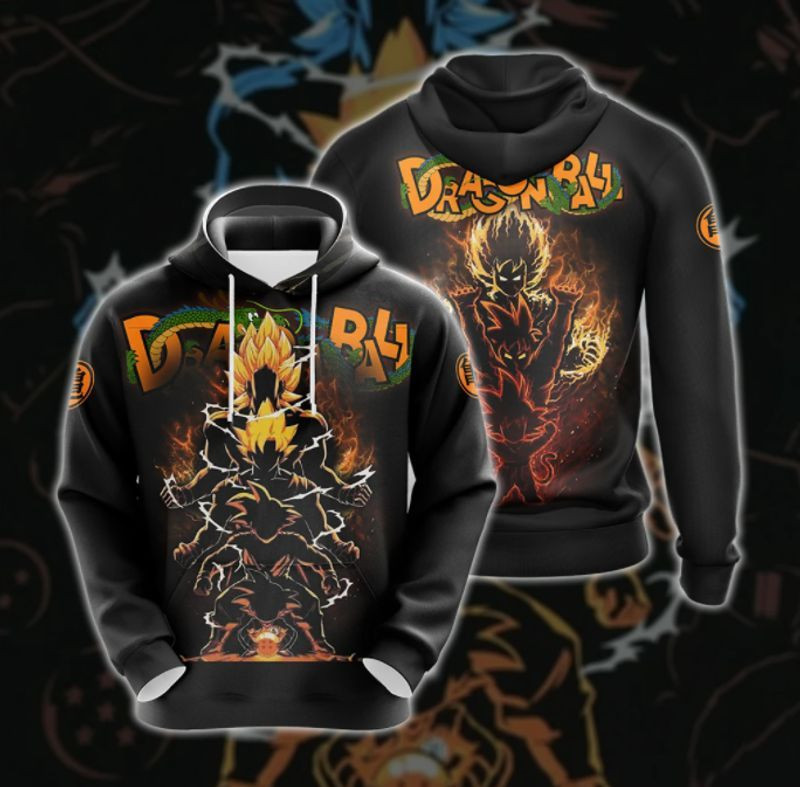 Dragon Ball Z Over Print 3d Hoodie Zip Hoodie 51