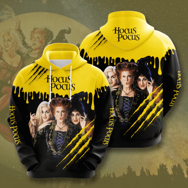 Hocus Pocus Halloween Design Gift For Fan Custom 3d Hoodie All Over Printed Hoodie 1