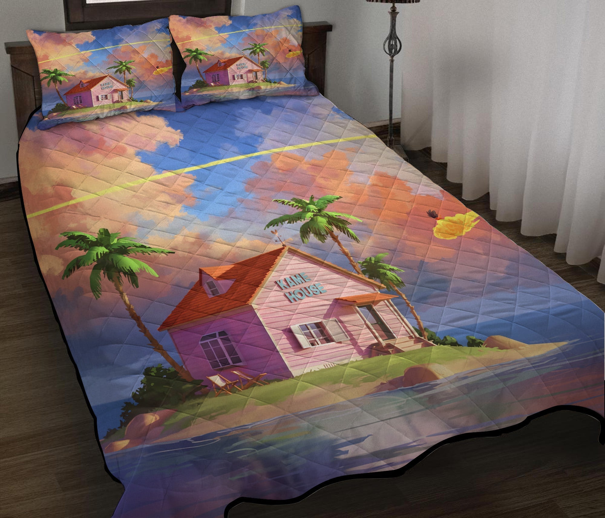 Dragon Ball Bedding Set Dragon Ball Kame House Duvet Covers