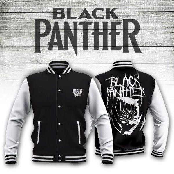 Black Panther Marvel Comics Baseball Jacket 03