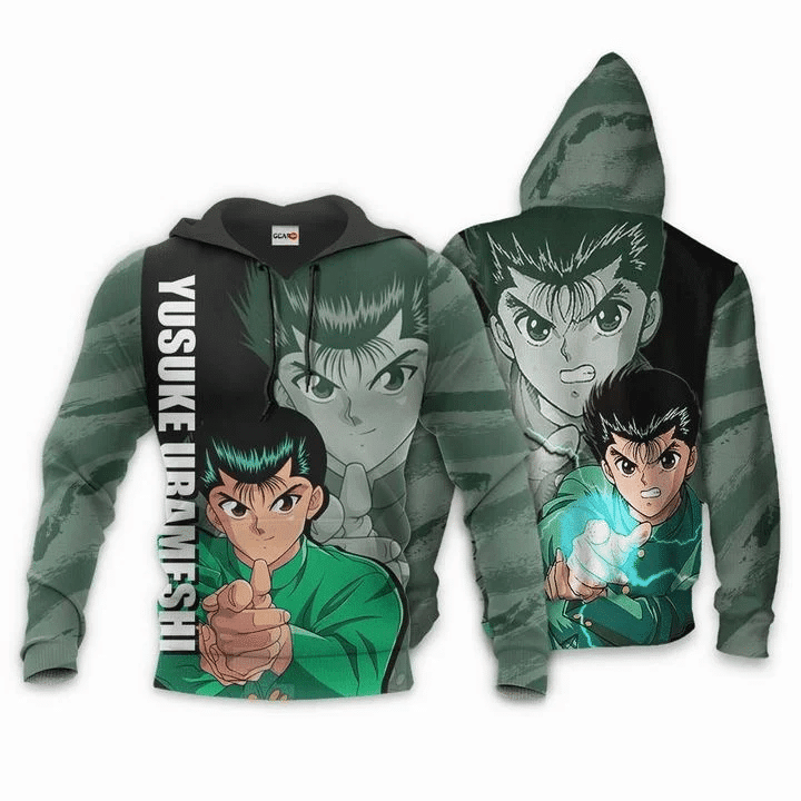 Urameshi Yusuke Yu Yu Hakusho  3d Hoodie Zip Hoodie