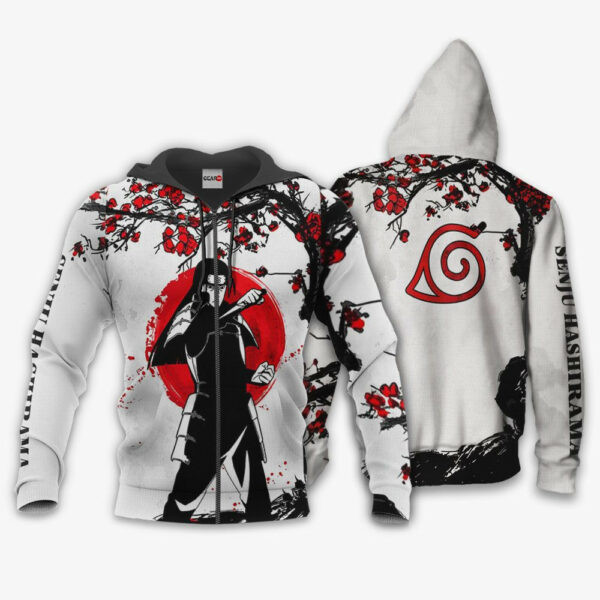 Senju Hashirama Japan Cherry Blossoms Naruto Anime 1k476 Cartoon Graphic Outfits Aop 3d Hoodie, Zip Hoodie 1799