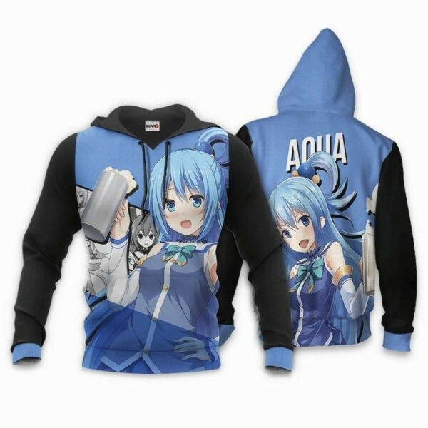 Aqua Konosuba God?s Blessing On This Wonderful World Aop Hoodie 1578