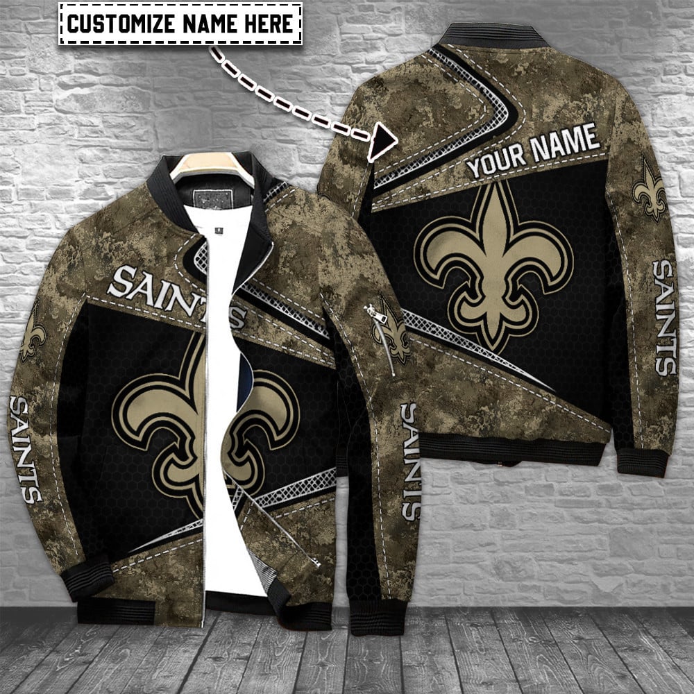 New Orleans Saints Personalized Bomber Jacket BG652