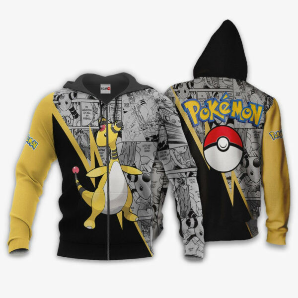 Ampharos Anime Pokemon 1k709 Cartoon Graphic Outfits Aop 3d Hoodie, Zip Hoodie 1660