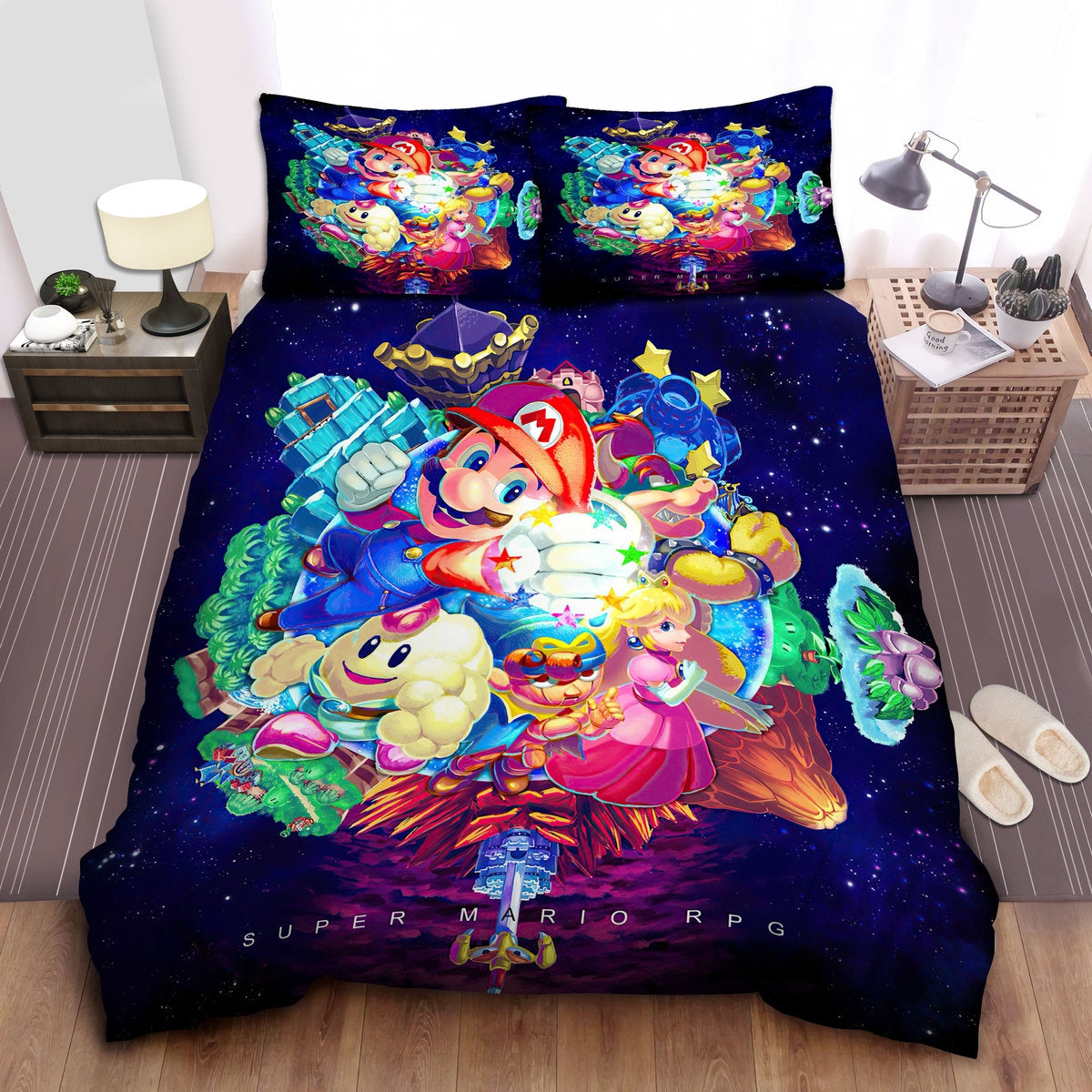 Mario Bedding Set Super Mario Rpg Graphic Duvet Covers