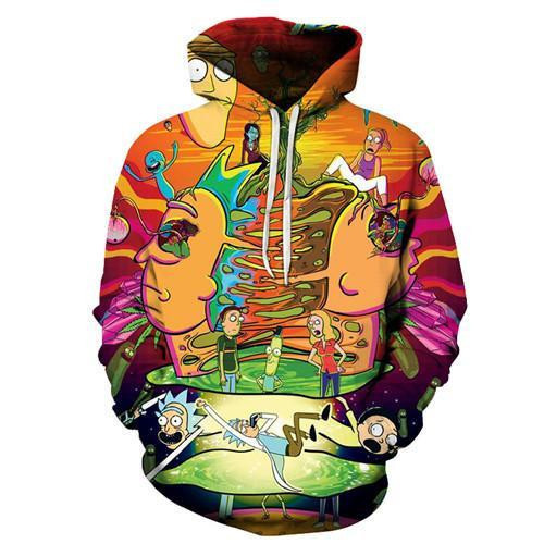 Rick And Morty 3D All Over Print Hoodie & Zip Hoodie