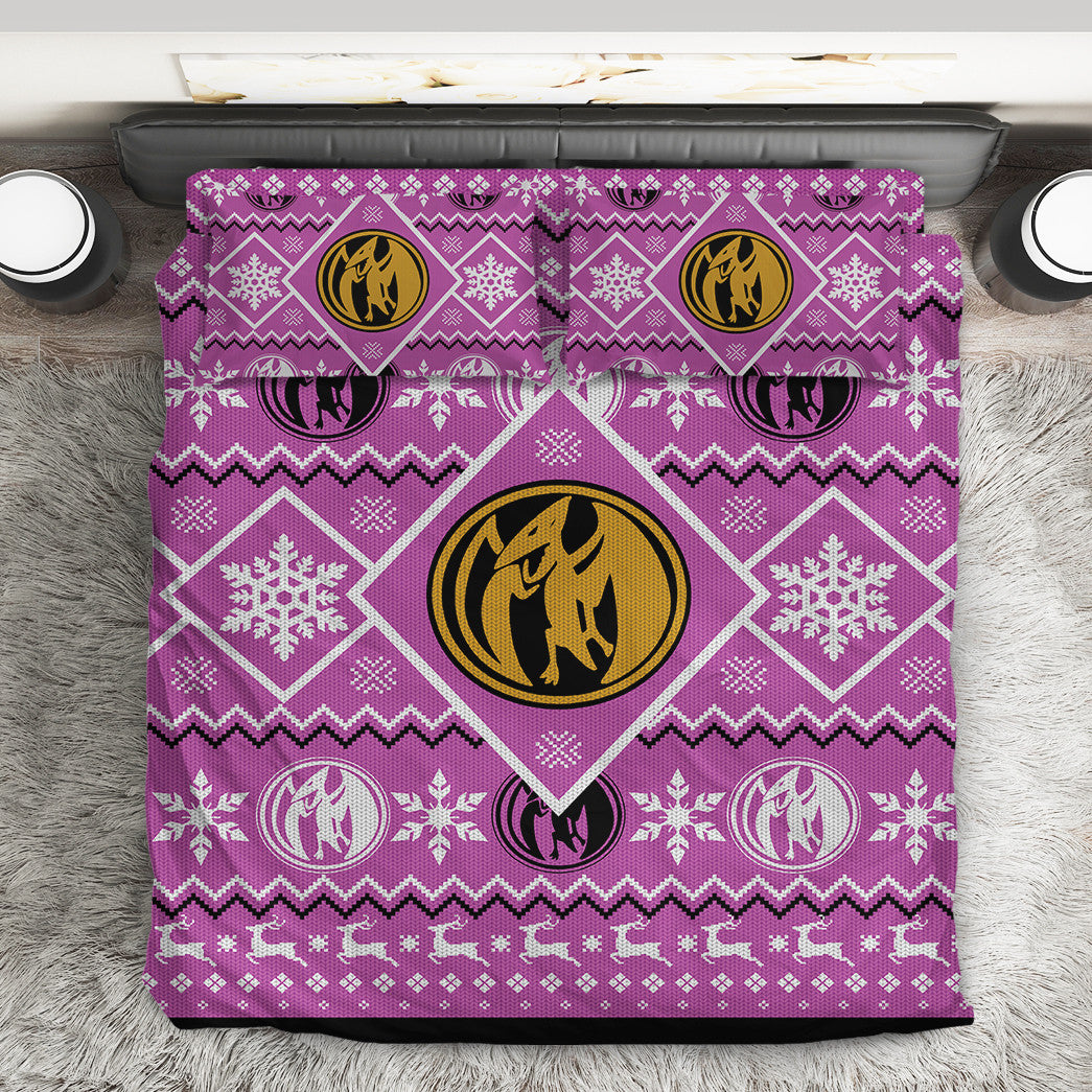 Power Ranger Bedding Set Mighty Morphin Pink Power Ranger Duvet Covers