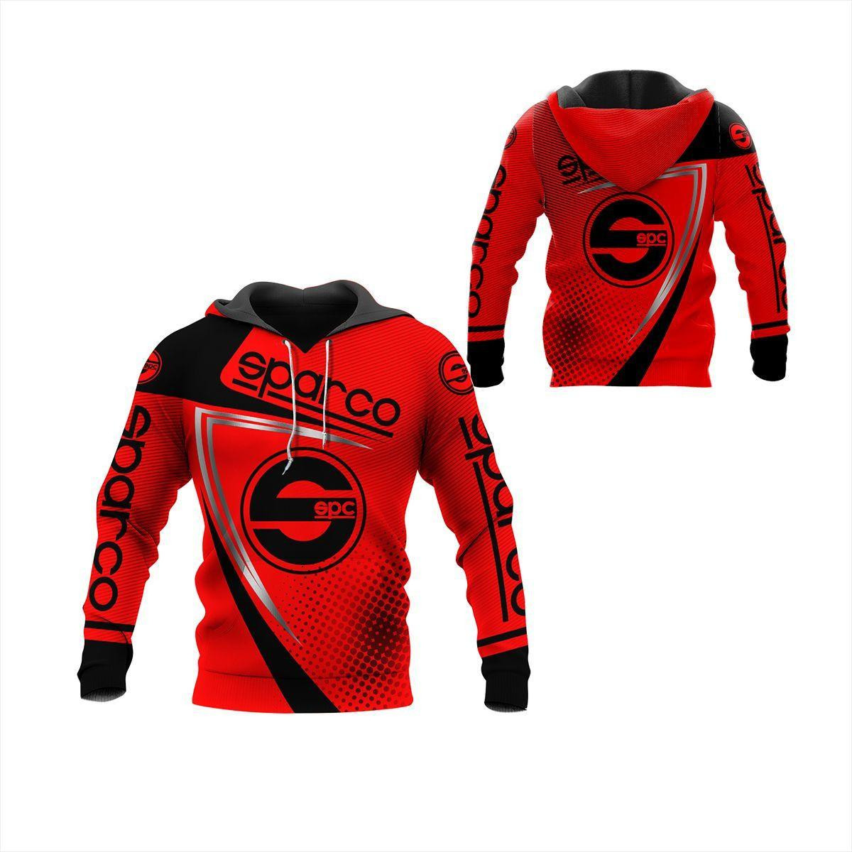 Sparco Shirt 121, 3d Hoodie Zip Hoodie