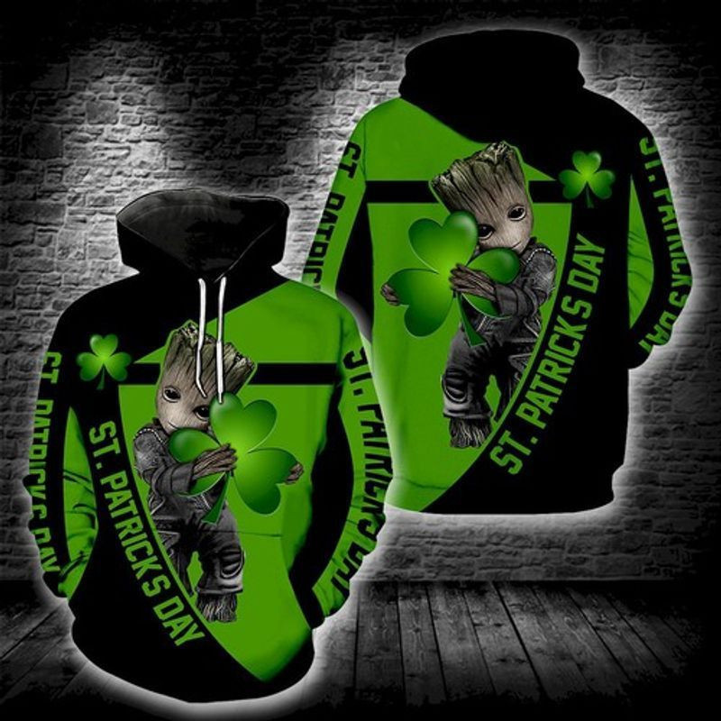 Irish Saint Patrick’s Day Baby Groot Color Full 3d Hoodie