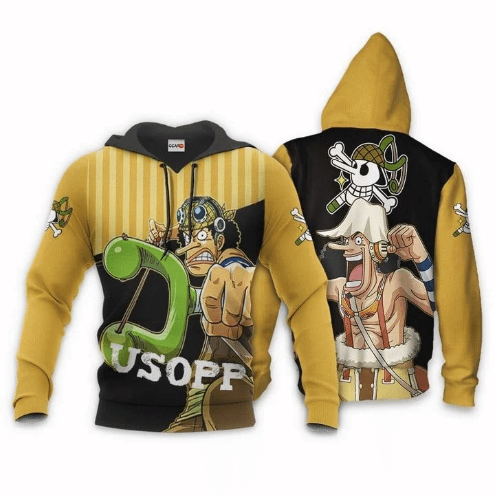 One Piece Usopp One Piece 3d Hoodie Zip Hoodie