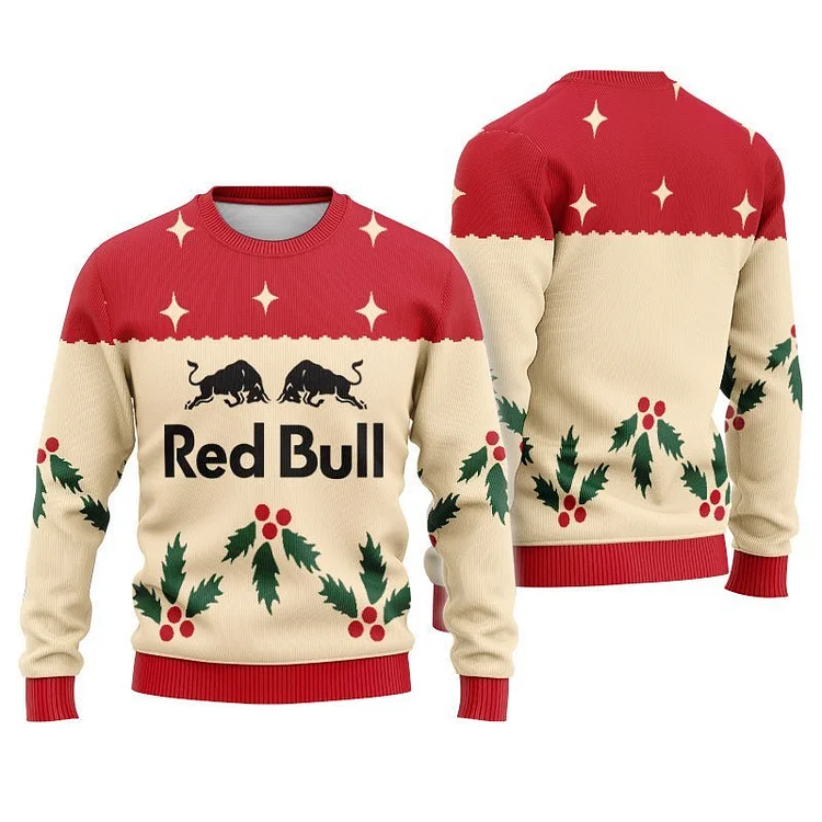 Red Bull Chrismas Cherry Ugly Sweater 2025