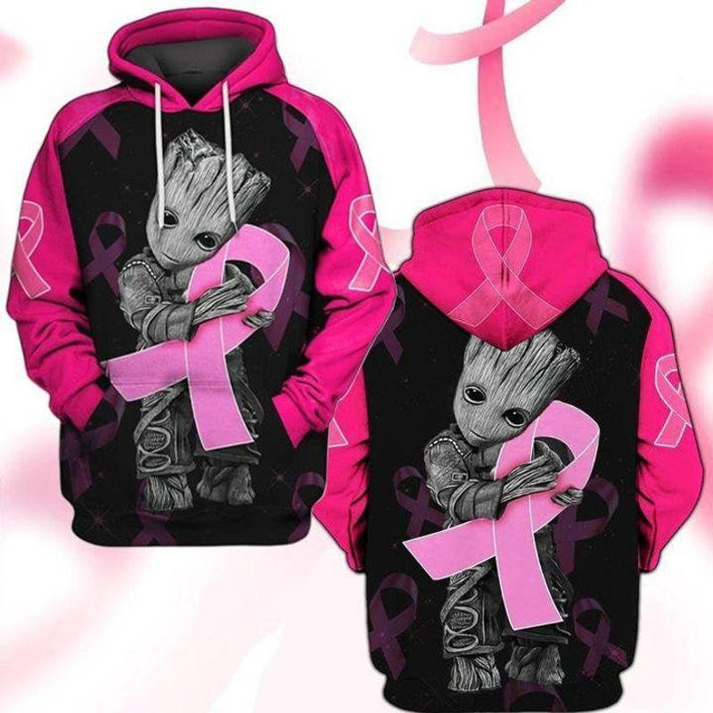 I Am Groot Breast Cancer Awareness Gift For Fan 3d Hoodie All Over Printed Hoodie
