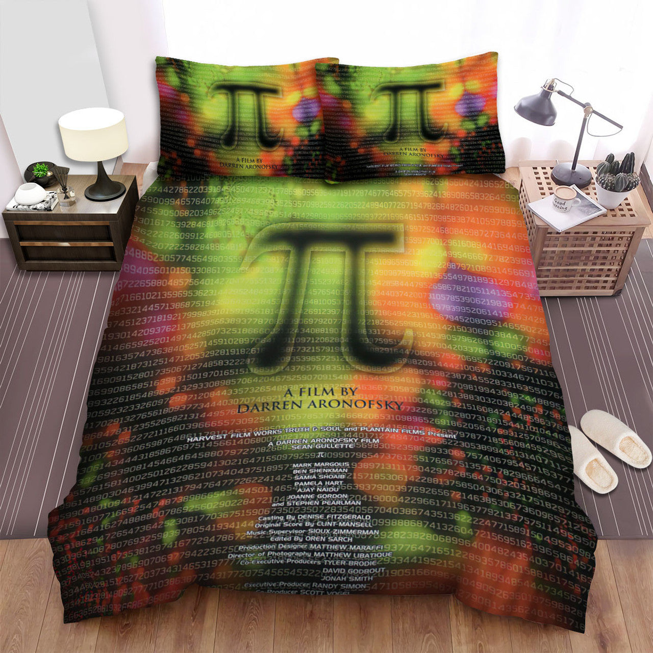 Pi Bedding Set Pi 1988 A Film Number Pattern Duvet Covers