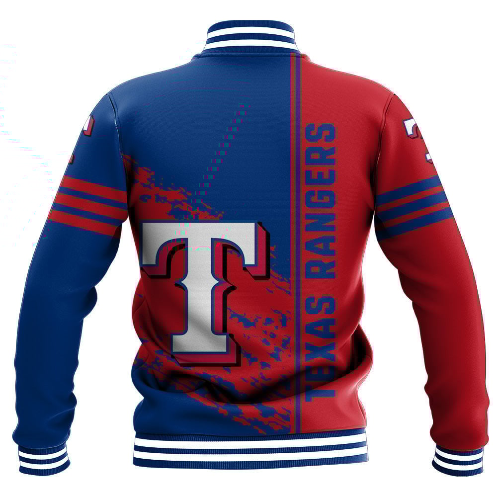 Texas Rangers Red Blue Baseball Jacket