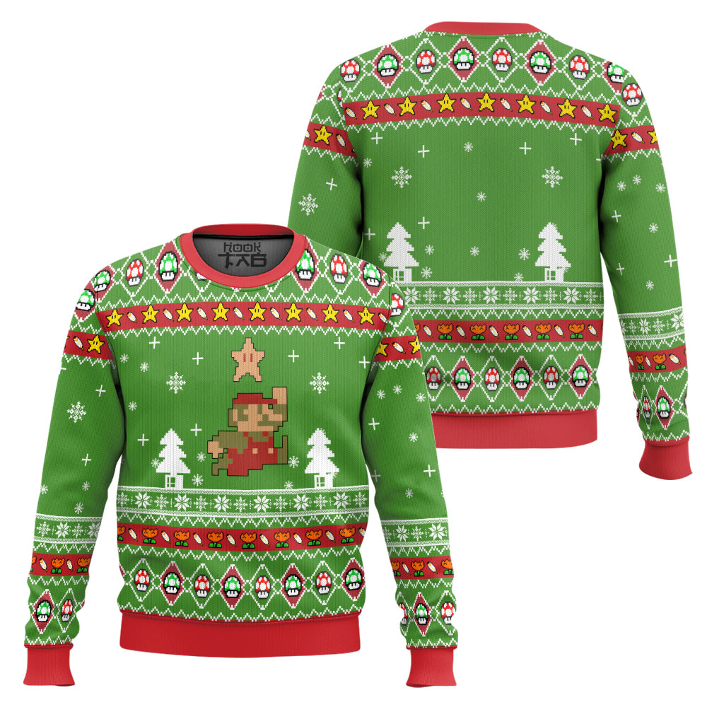 3D Nintendo Super Mario Ugly Christmas Sweater